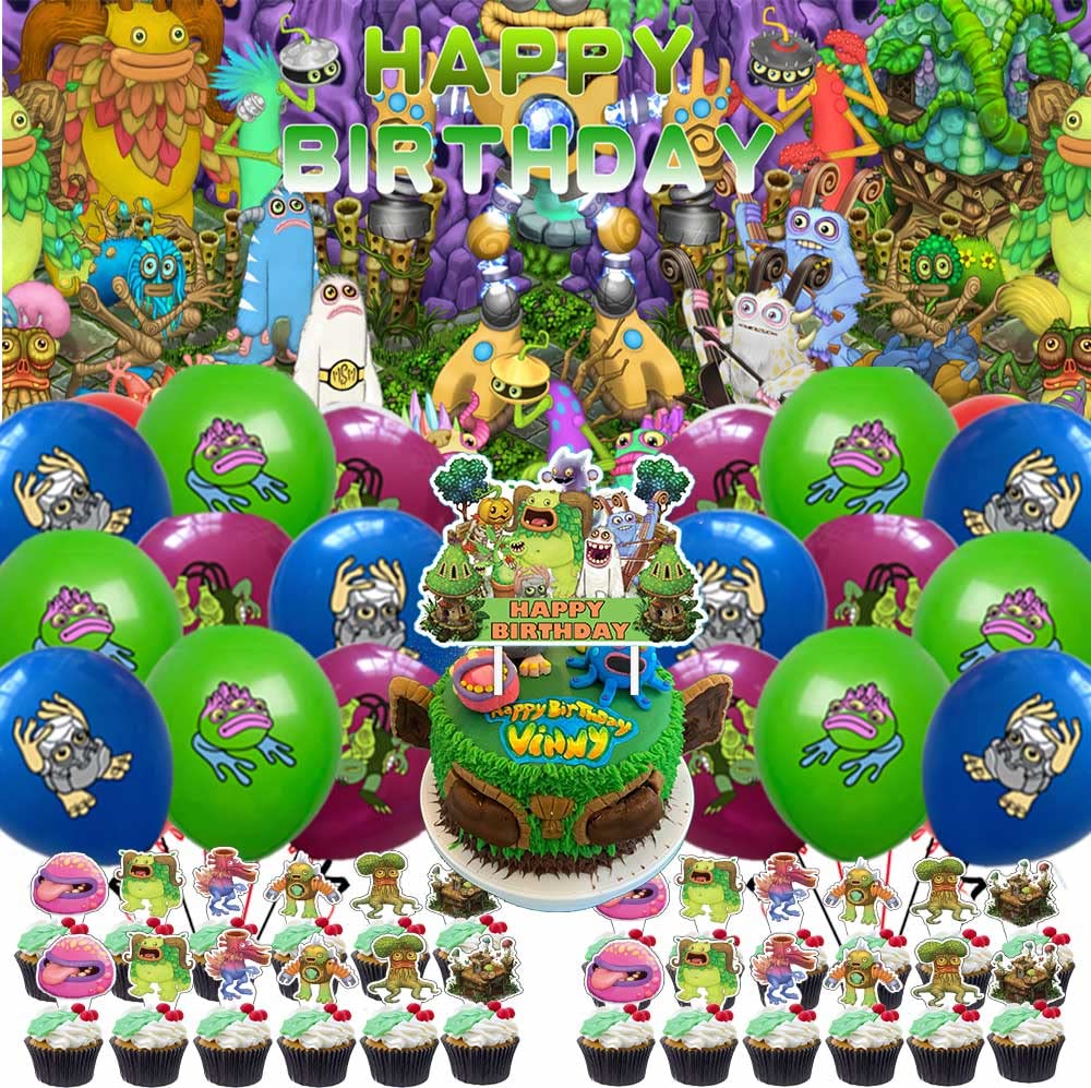 Buy Sing Monster My Singing Monster Birthday Party Supplies Decorations