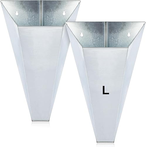 Miniatura 10 de 4 unidades de conos de retención de aves de corral de acero galvanizado mediano, cono de embudo de parte trasera plana, cono de pollo para matar