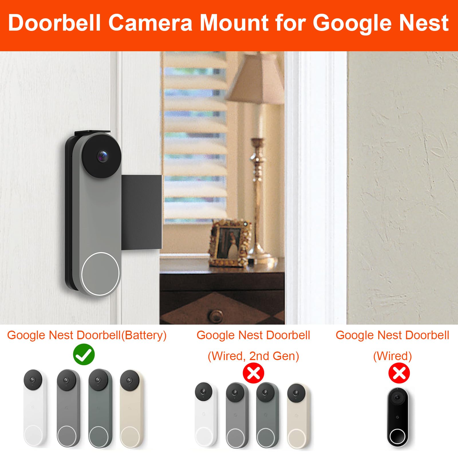 Amazon.co.jp: Google Nestドアベル(バッテリー)対応の盗難防止