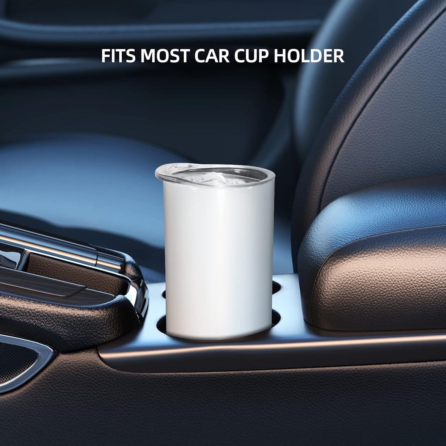 AGH 6 Pack 15OZ Sublimation Tumblers Straight Cups,Double Wall Vacuum Insulated Sublimation Tumblers with Straw,Polymer Coating for Heat Transfer - Image 5