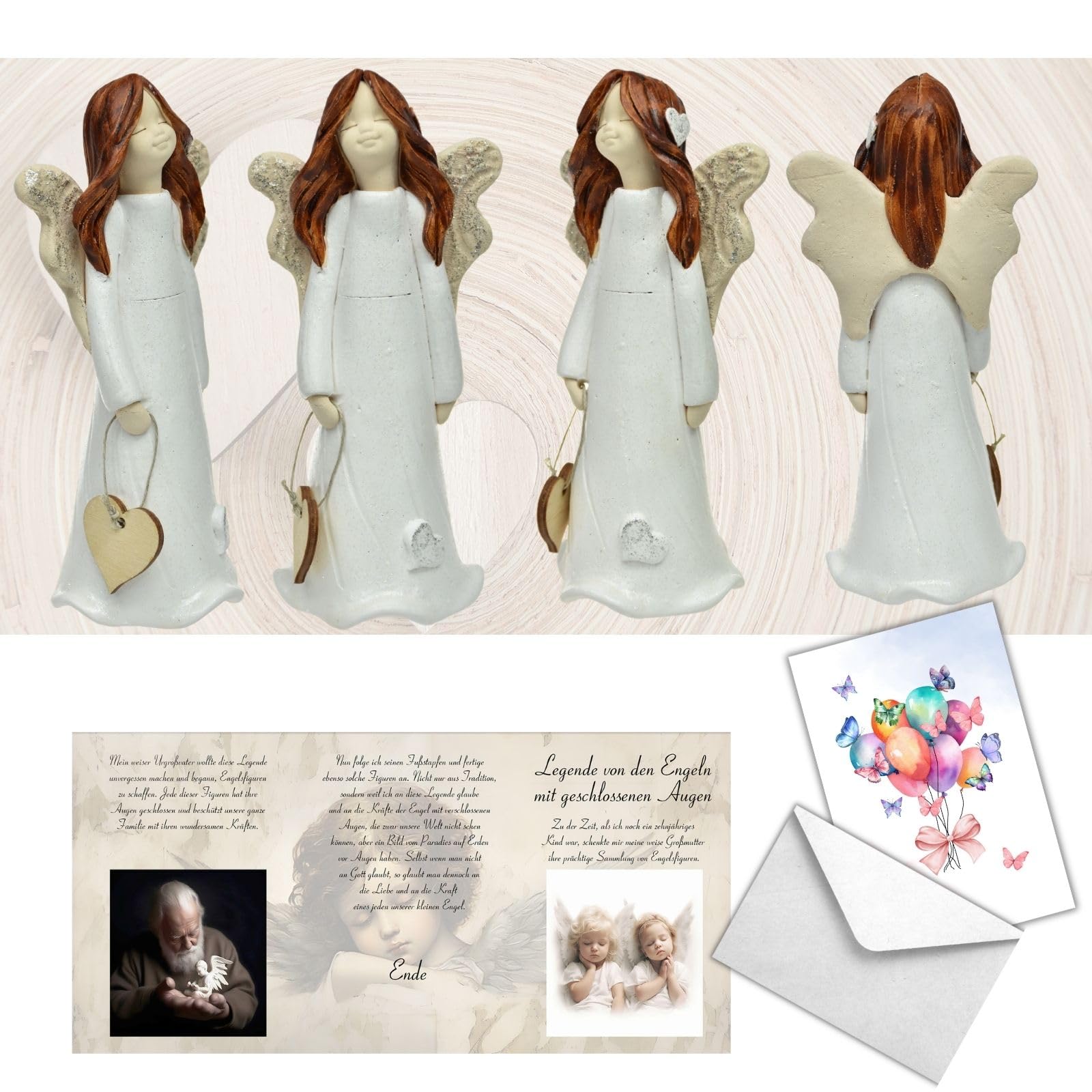 Handgefertigte Engel Figur Mit Naturholzbox Geschenkidee Für Anlässe