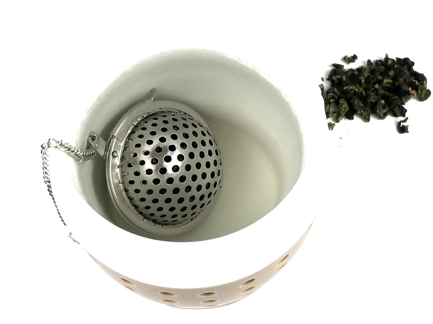 2231 – 5 – Uniware 2 "resistente malla acero inoxidable perforación bola de té, té, especias para hojas sueltas...