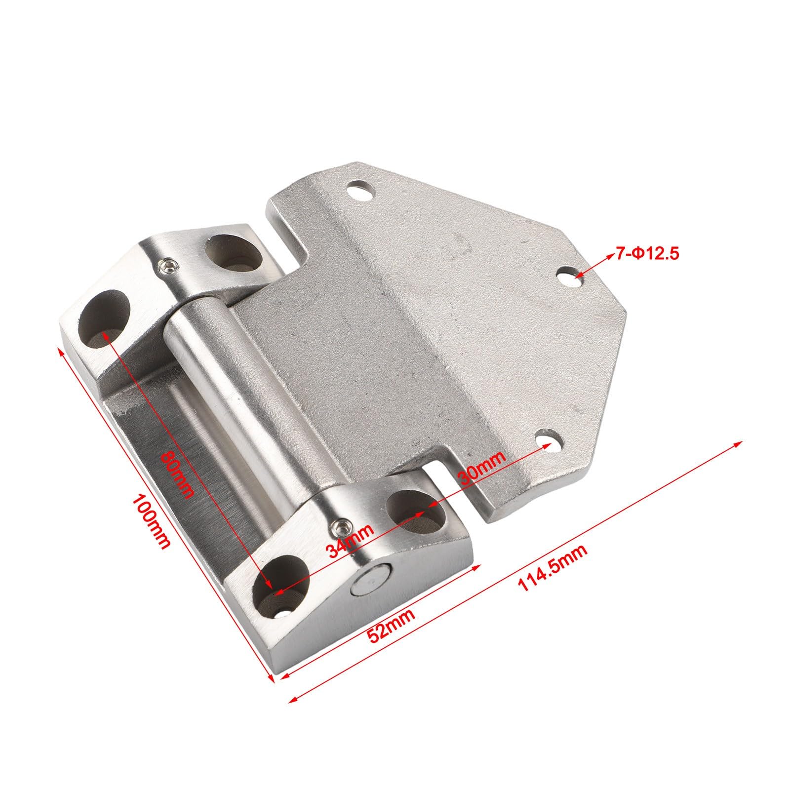 EasyByMall Cerniera resistente in acciaio inox, capacità di carico 500 kg, con chiusura anti-sonaglio, per hardware per porte di armadietti