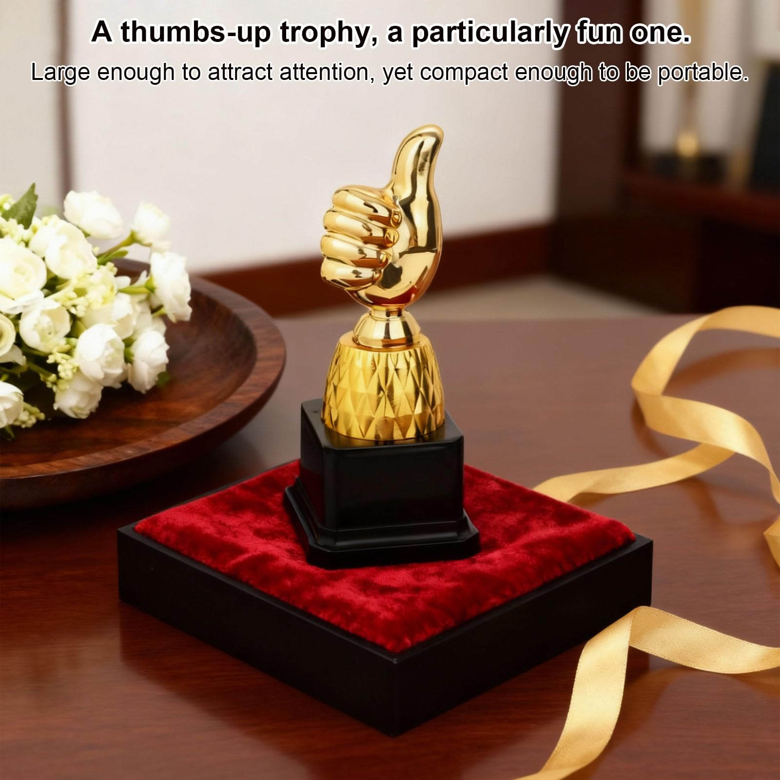 Gosknor Trofeo Pollice in Oro, Trofeo con Incisione Divertente Premio Vincitore per Feste Sport Gioco Classe Lavoro Calcio Gara Ricompensa Regalo Riconoscimento Spiritoso