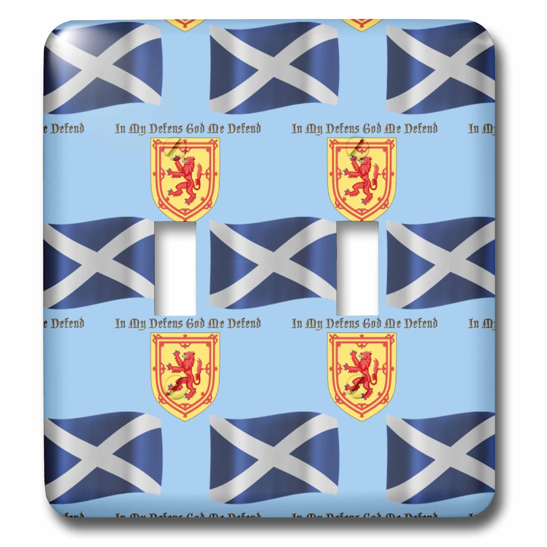 Double interrupteur à bascule motif drapeau écossais et blason lsp_165747_2