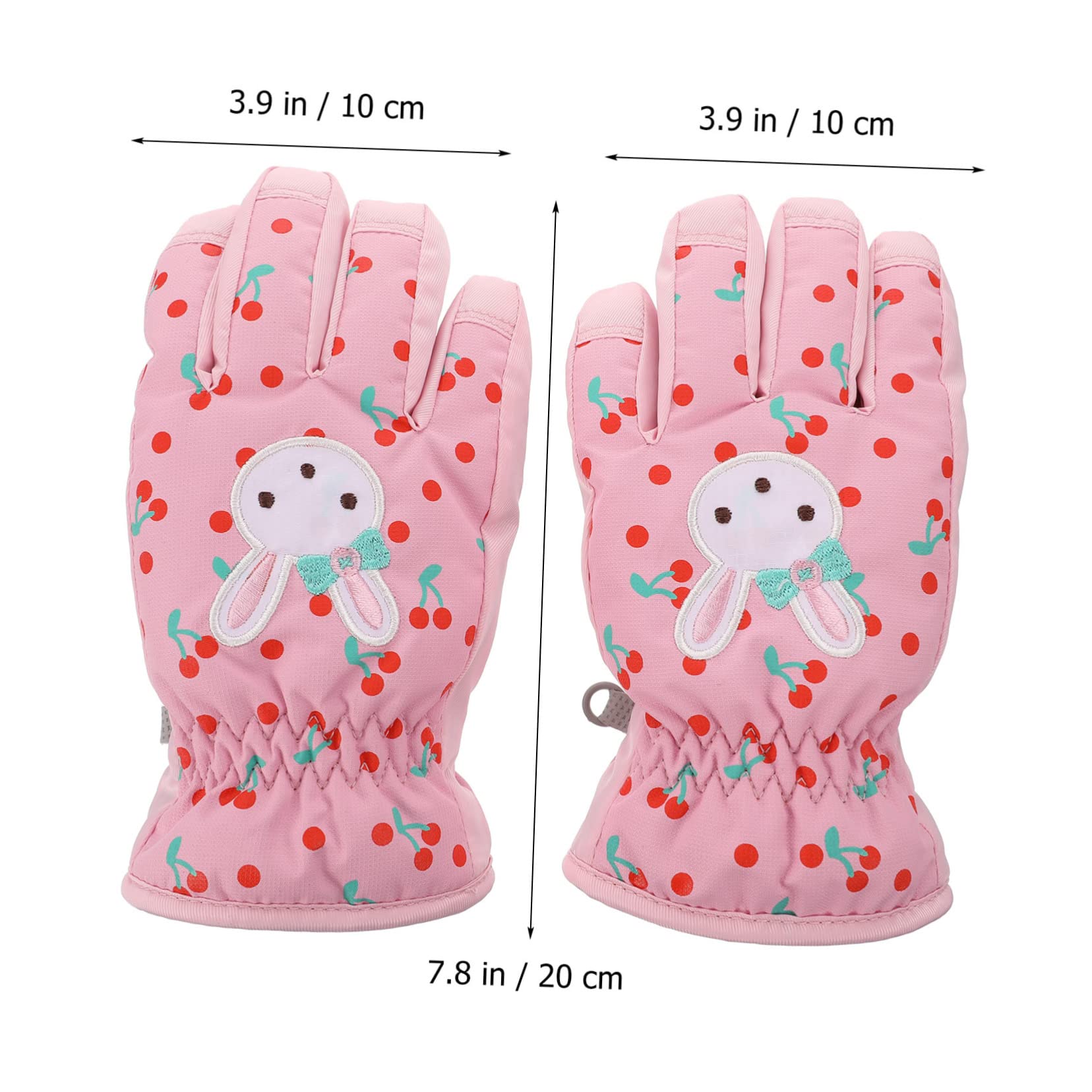 SHERCHPRY 3paare Winterfeste Mädchen Ski Handschuhe Mit Cartoon-Design Warm Und Winddicht Für Skifahren Snowboarden Und Outdoor-aktivitäten