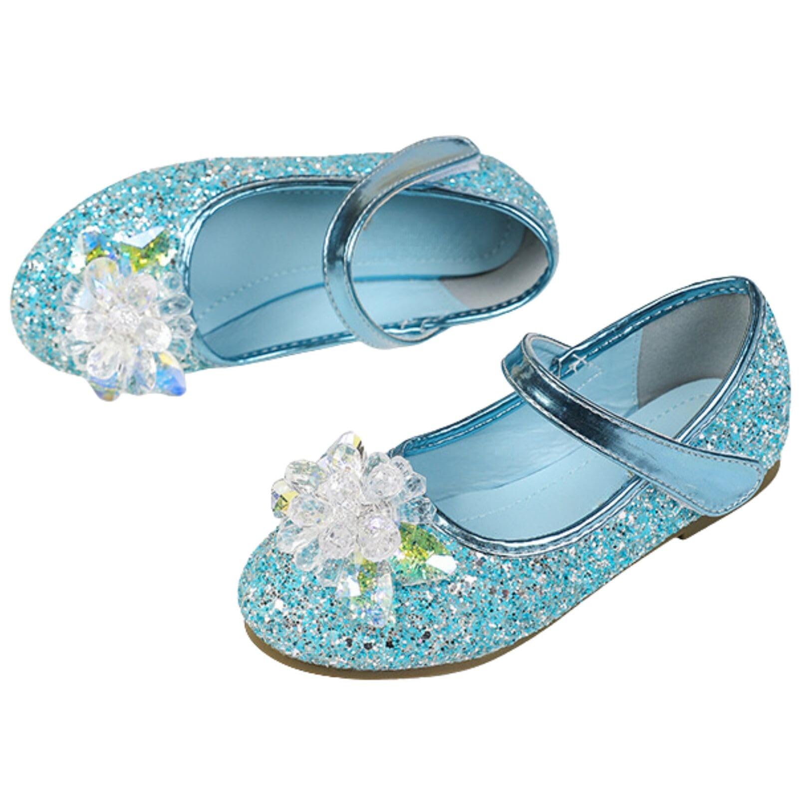 Zapatos de Princesa Elsa para niñas, Bailarinas Disfraces Infantiles para Fiestas, espectáculos y Boda