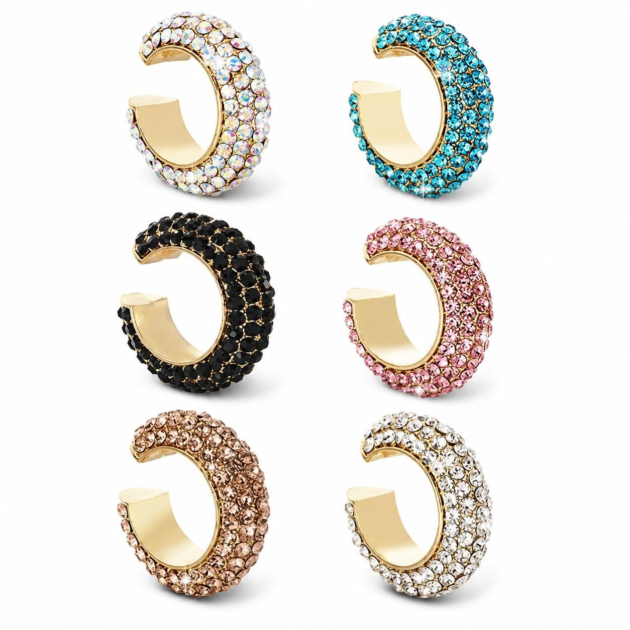 Ear Cuff Set Non Piercing Stackable Clip On Earrings