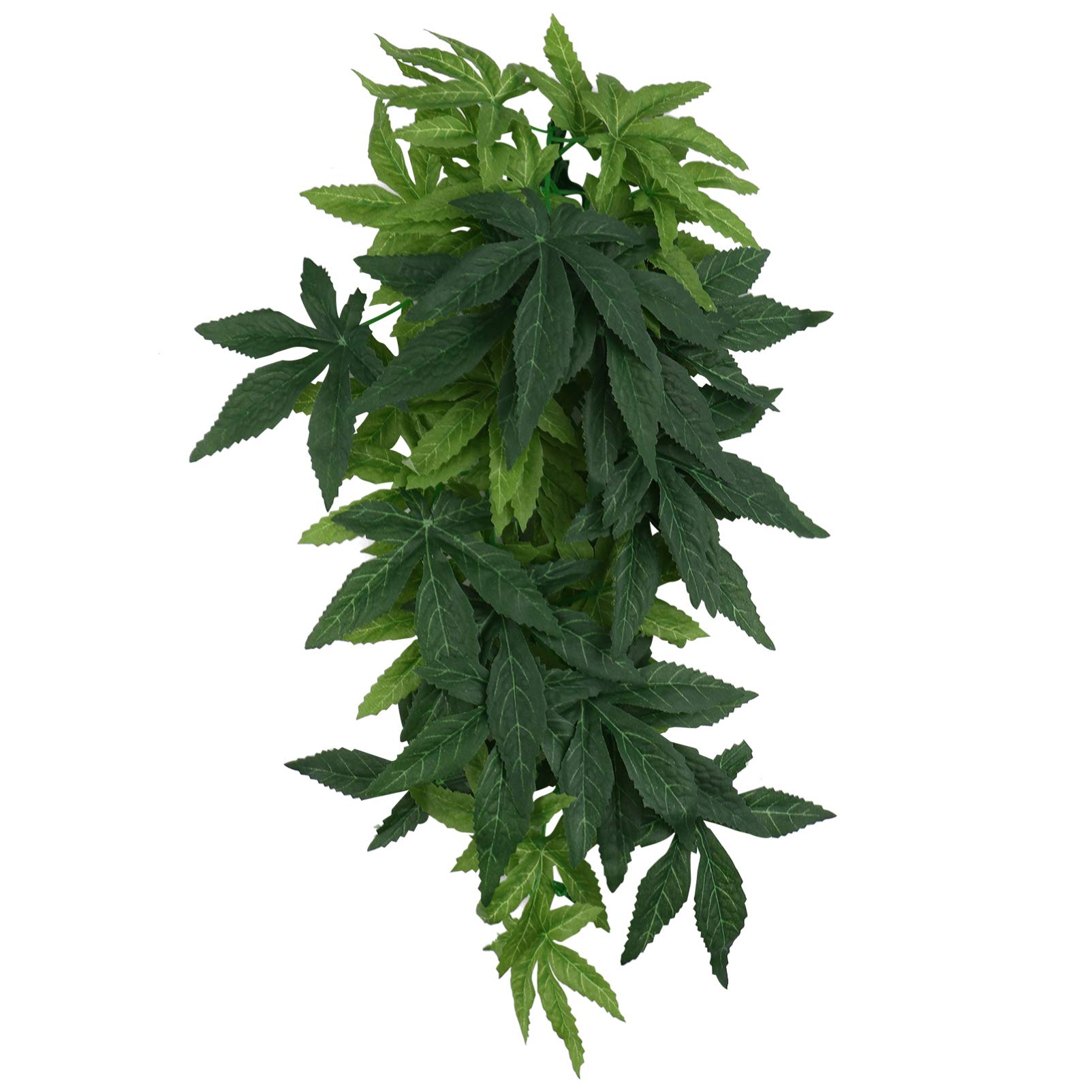 BalacooAquarium Artificial Plants Hanging Silk Plant- Lifelike Plastic Leaf Decorations for Household and Office Aquatic Ornament