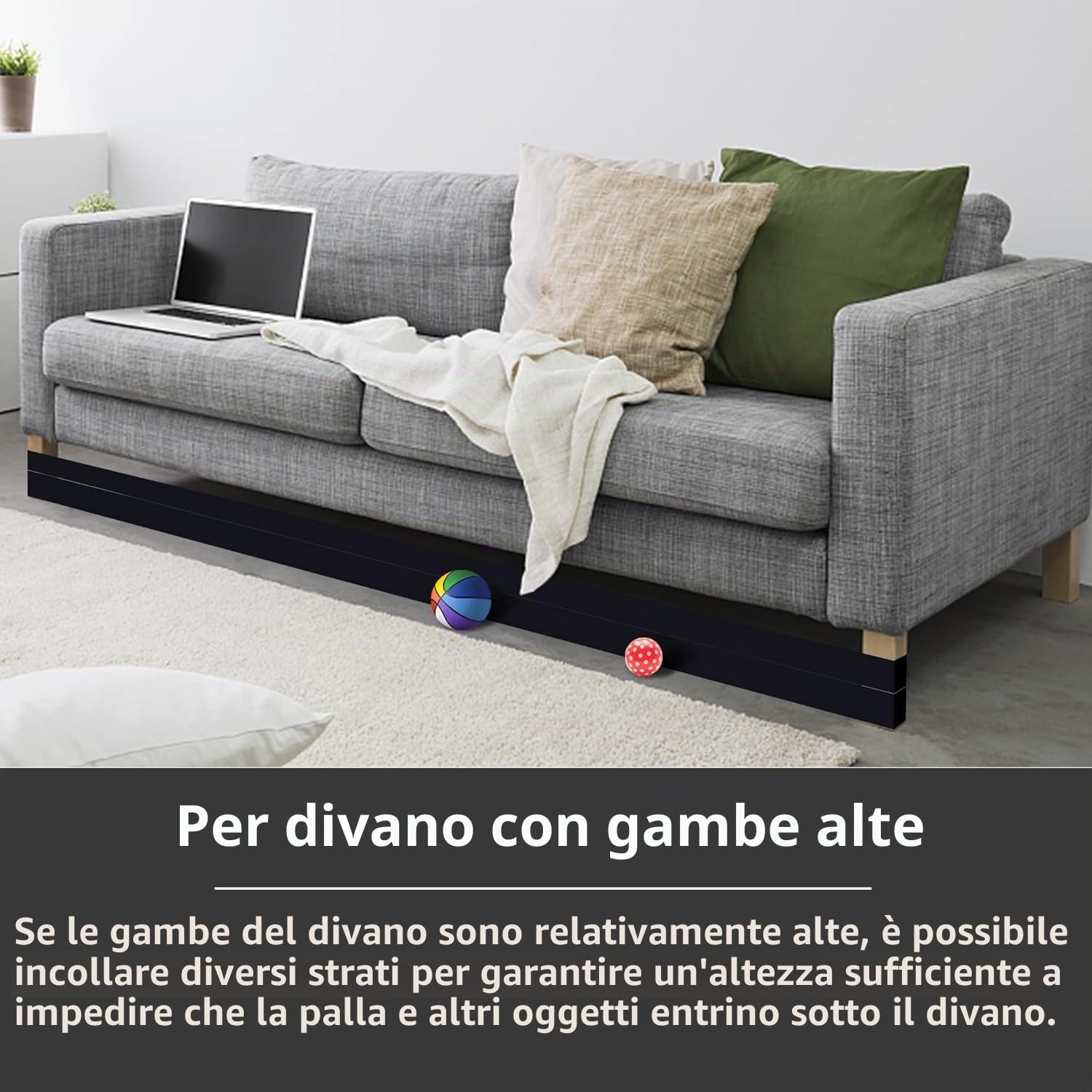 Blocchi giocattolo da 10 m per sotto il divano, regolabile sotto il divano letto | Paracolpi per evitare che le cose scivolino sotto il divano e i mobili