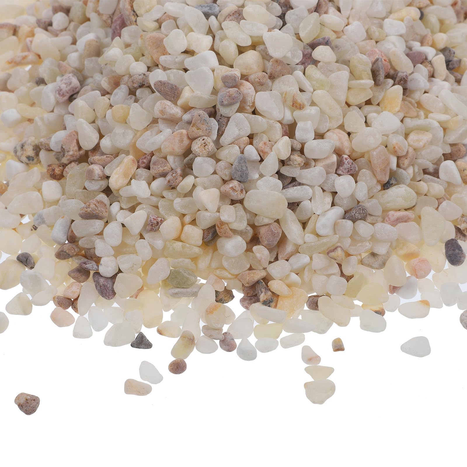 ifundom Natürlicher Aquarium Dekorationskies 1kg Polierte Steine für Aquarien Bodengrund Fischbecken Dekosteine