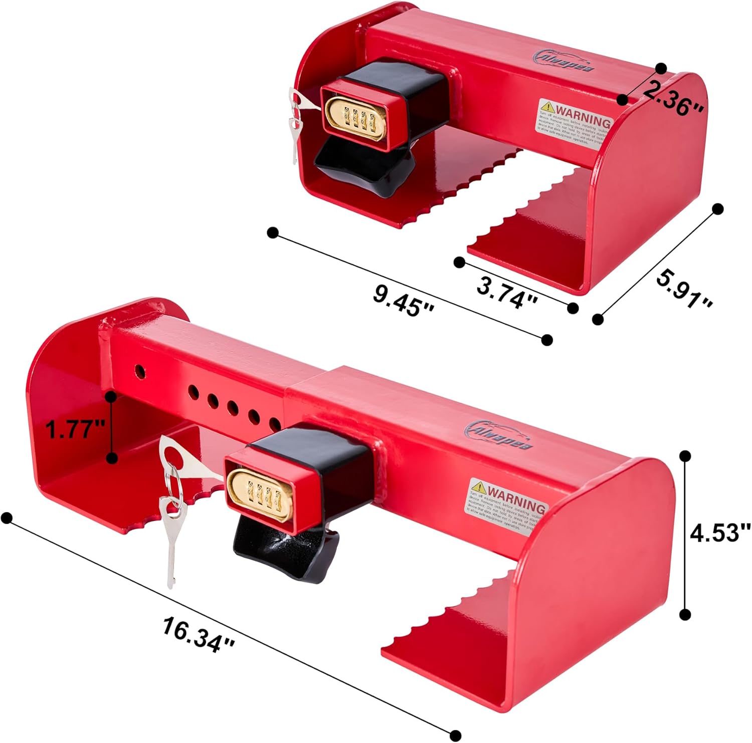 Container Locks, Heavy Duty Cargo Door Lock, Shipping Container Door Locks, Semi Trailer Door Lock, Semi Truck,Anti-Theft, Rust-Proof,Cargo Security, Bolt Cutter Resistant
