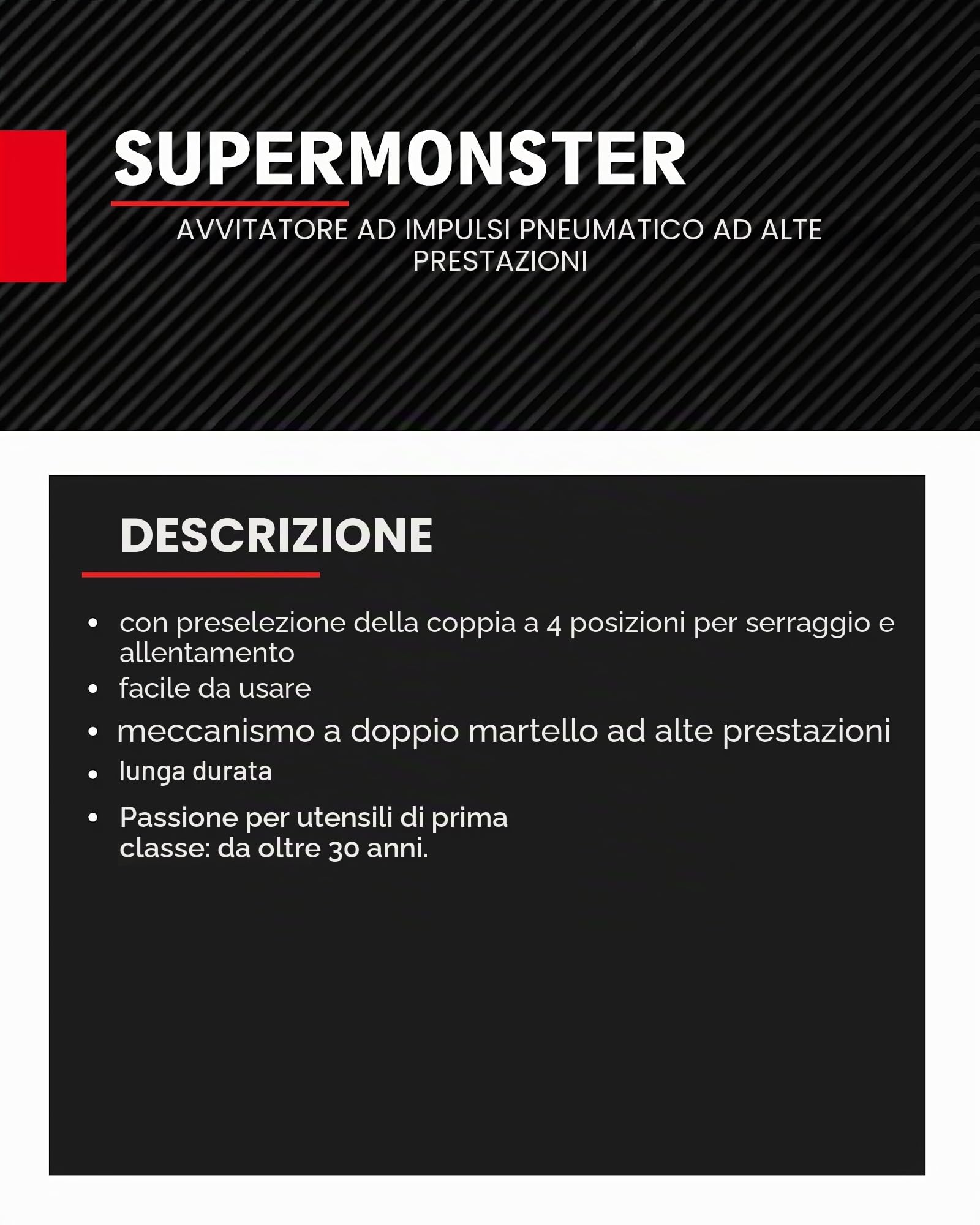 KS Tools 515.3270 1" Avvitatore ad impulsi pneumatico superMONSTER ad alte prestazioni 3405 Nm