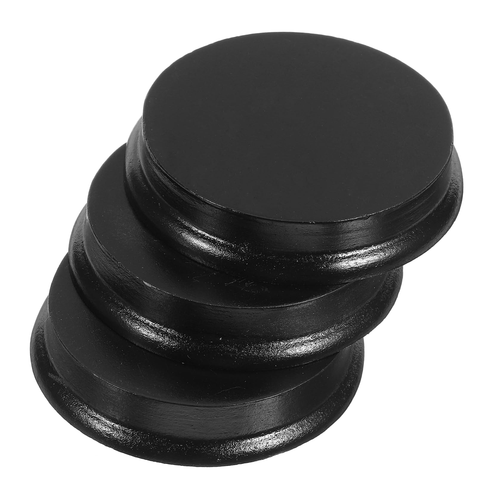 PRETYZOOM 12 Pièces base de - Mini socle pour figurine Base pour figurine petit socle miniature mini bases rondes mini base ronde pour bases de mini-poupées simples Bois