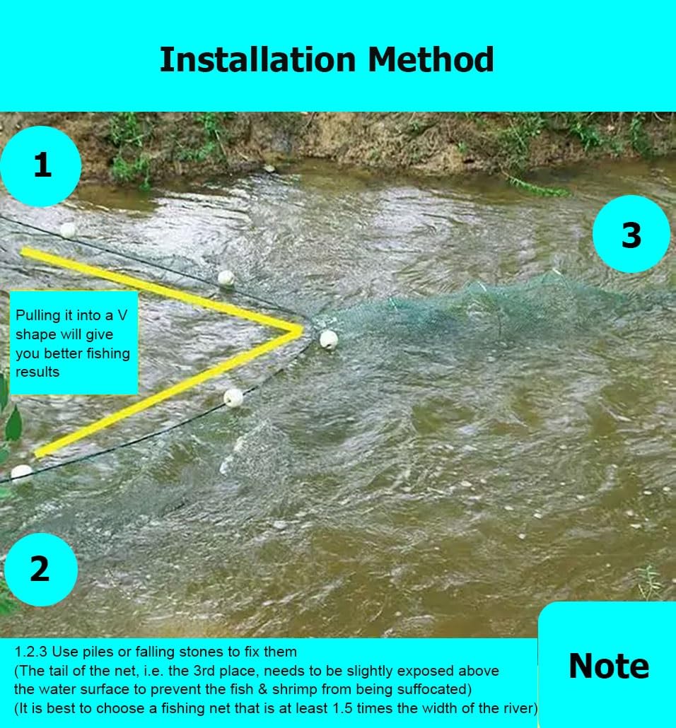 2–10 m breites Langustennetz, zusammenklappbar, Wurfnetz, automatische Falle mit Schwimmer und Kette for Garnelen, Hummer, Krabben