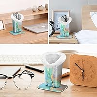 Vista 48 de Fintie Soporte para anteojos forrado de felpa con base magnética, estuche de cuero vegano prémium para lentes