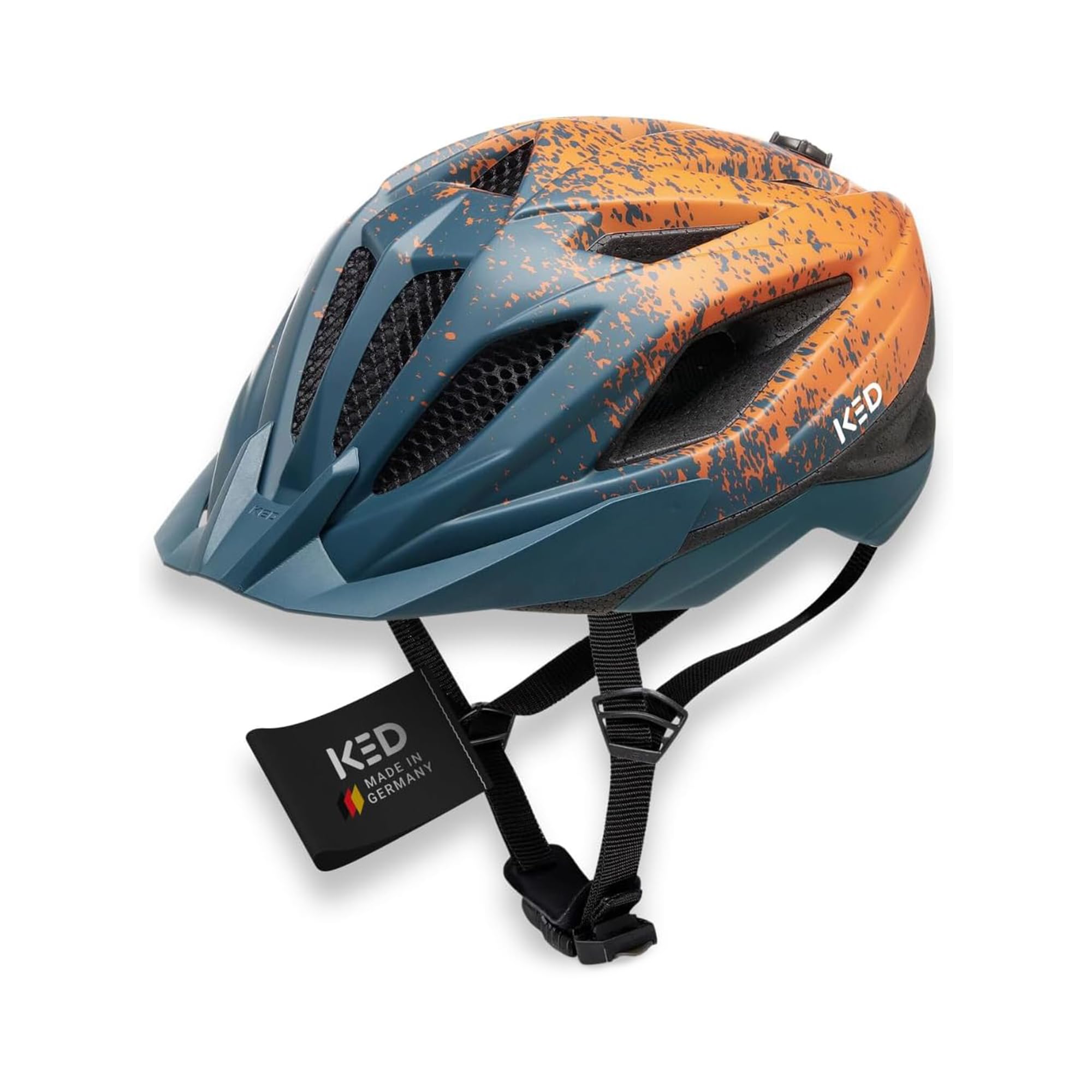 Street Jr Pro Kinder- und Jugend-Fahrradhelm mit LED Rücklicht, 300g, Made in Germany, Maxshell-Technologie, K-FIT Anpassung