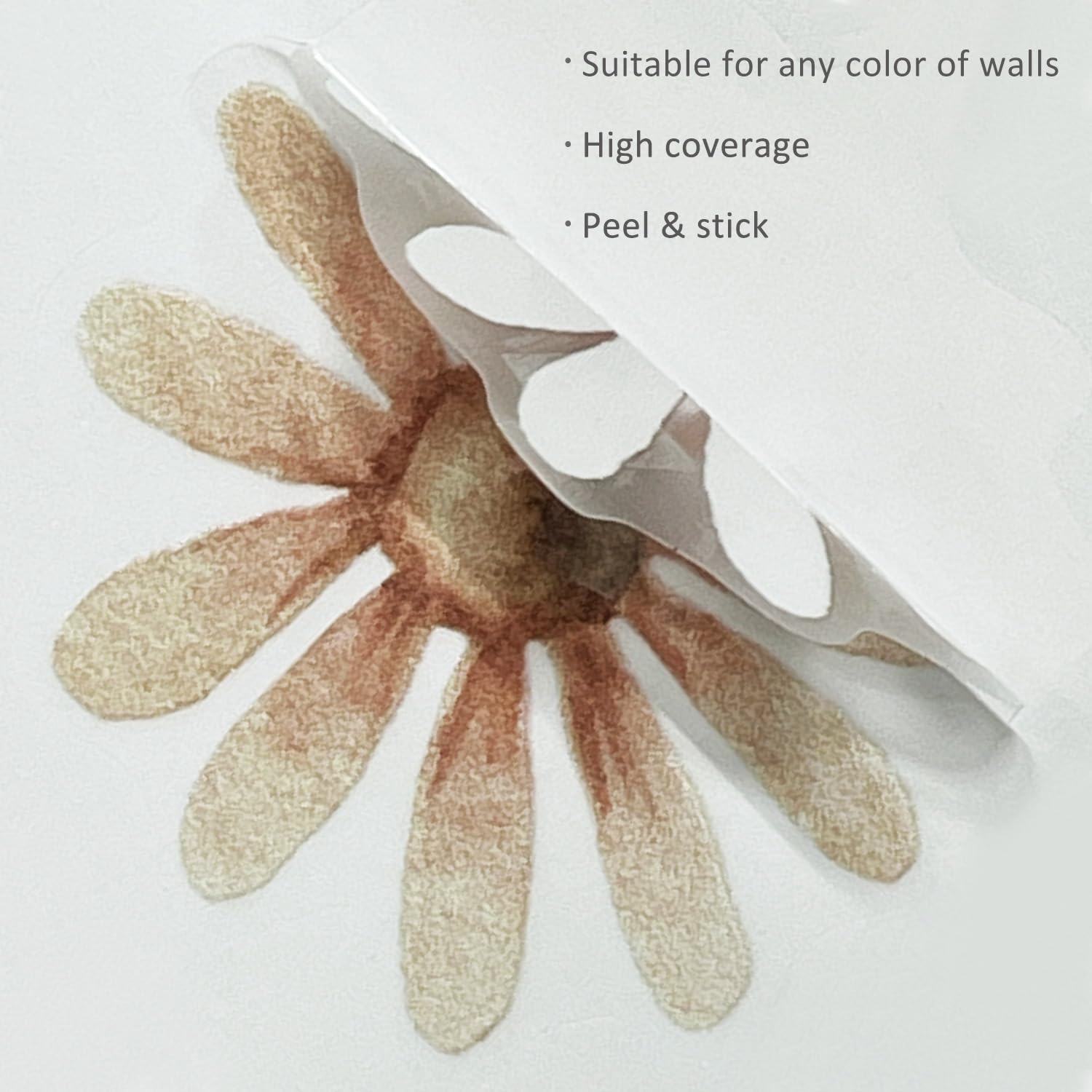 Neukids 40pcs Boho Watercolor Purple Daisies Children's Wall Stickers,Girls Wall Decals Nursery Stickers for Kids Bedrooms Livingroom Kindergarten Window Decor - Image 4
