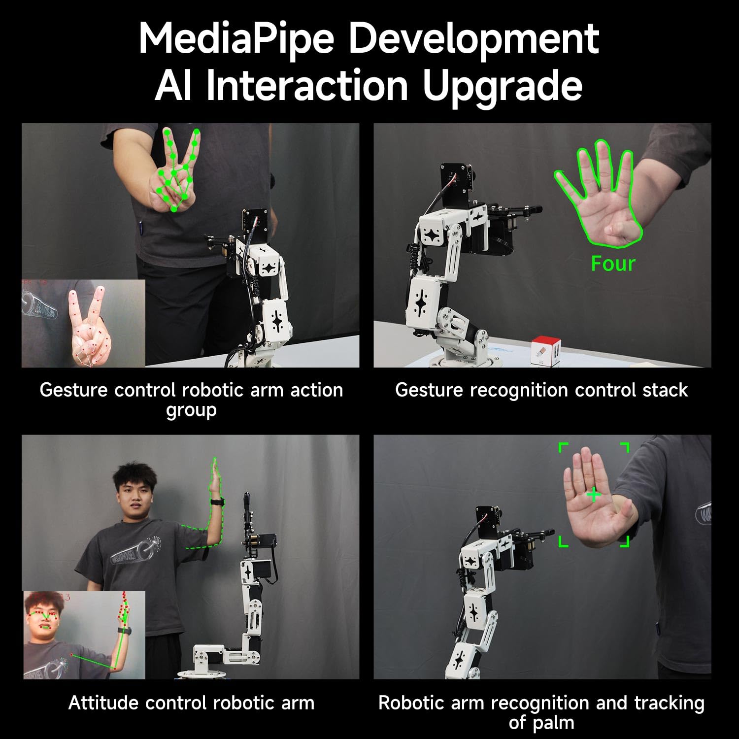 Yahboom ROS2 Robotic Arm Embodied Intelligence, 3D Spatial Recognition, Virtual Machine PC Control, AI Large Model Voice Module (Superior Kit)