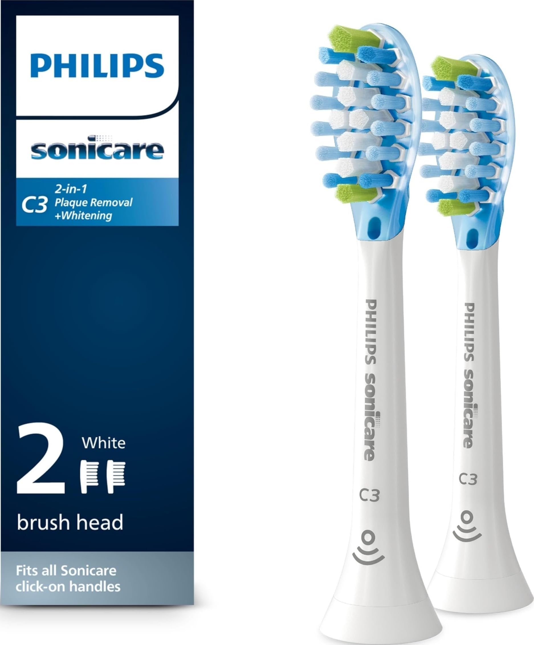 Philips HX9042/65 cepillo de cabello 2 pieza(s) Blanco - Cabezal (2 pieza(s), Blanco)