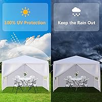 Vista 4 de Toldo de Gazebo para Exteriores, Carpa para Fiestas de Boda, Tienda de Refugio para Campamento, Refugio Instantáneo Comercial, Tienda Impermeable