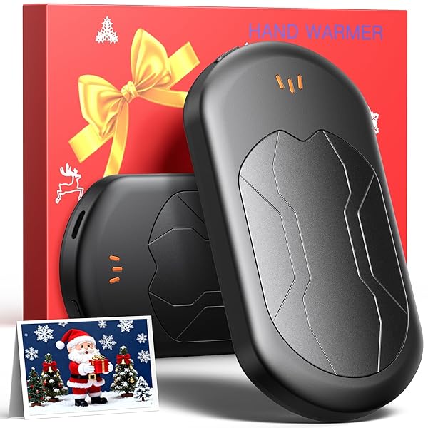Electric Hand Warmers Rechargeable 2 Pack with 3 Heating Mode,Portable Hand Heater,Smart Chips,USB Quick Charge, Winter Gifts for Christmas, Outdoor, Golf, Hunting, Camping
