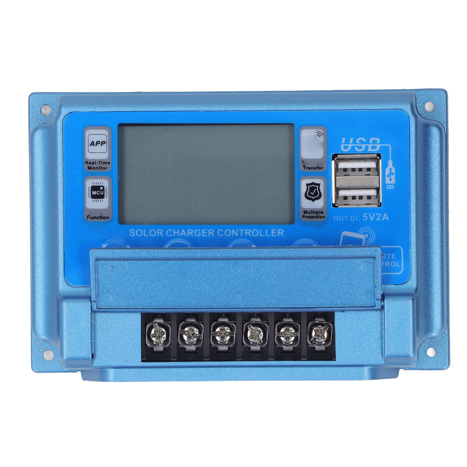 MPPT - Regolatore di ricarica solare, con Bluetooth, telecomando per pannello solare, 12 V/24 V/36 V/48 V/60 V (40 A)