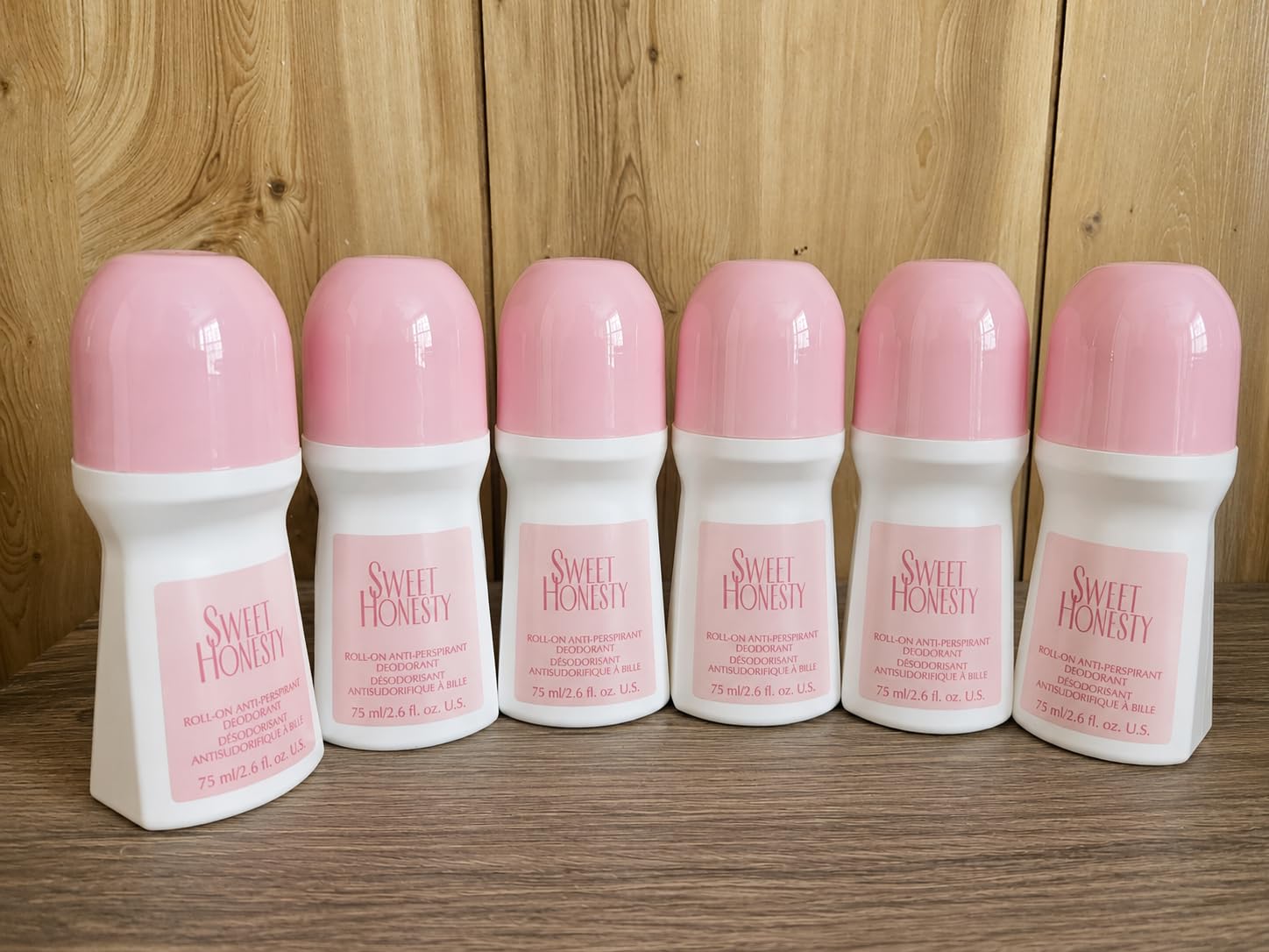 Sweet Honesty Roll On Deodorant, Odor Protection, Soft Floral Scent, Roll On Deodorant for Women, 6 Pack