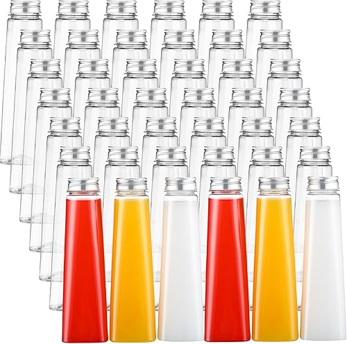 Miniatura 1 de 36 botellas de plástico para jugos a granel con tapas, a prueba de fugas, botellas de agua transparentes vacías, recipientes de bebidas, mini