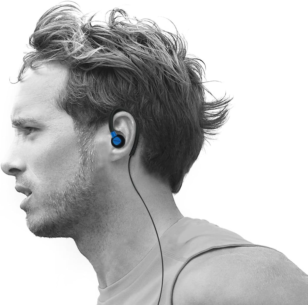 Black Friday Sale 2022 Enermax Outdoor Active EAE01 Sports Earphones, Blue (EAE01-BL)