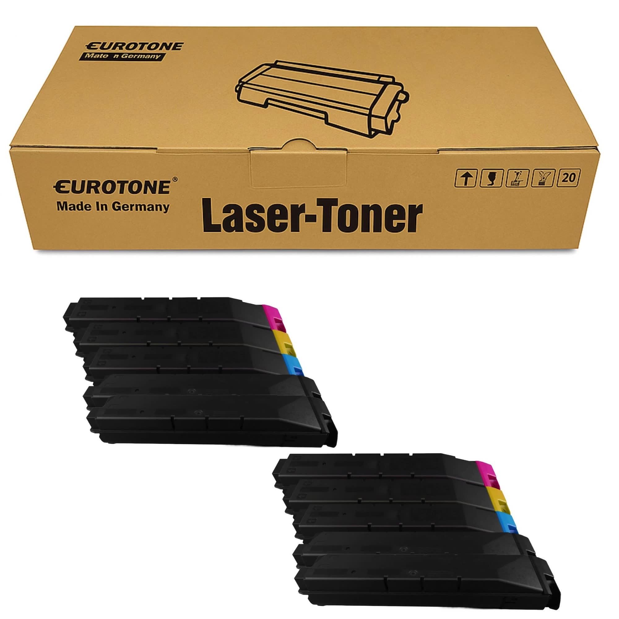 Eurotone Toner 10x kompatybilny z Kyocera TASKalfa 4550 4551 5550 5551 zastępuje TK-8505 z 25% większą wydajnością
