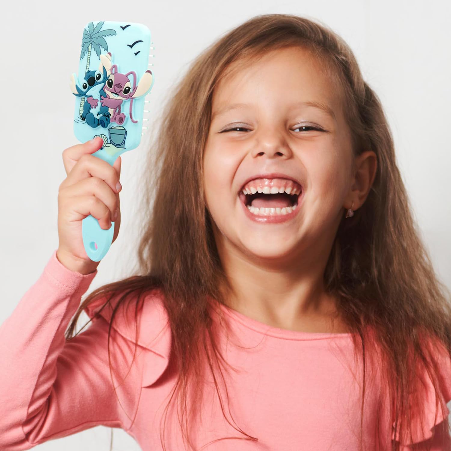 Disney STITCH - Szczotka do rozczesywania włosów - Lilo & Stitch - Stitch & Angel - Oficjalny produkt Disney