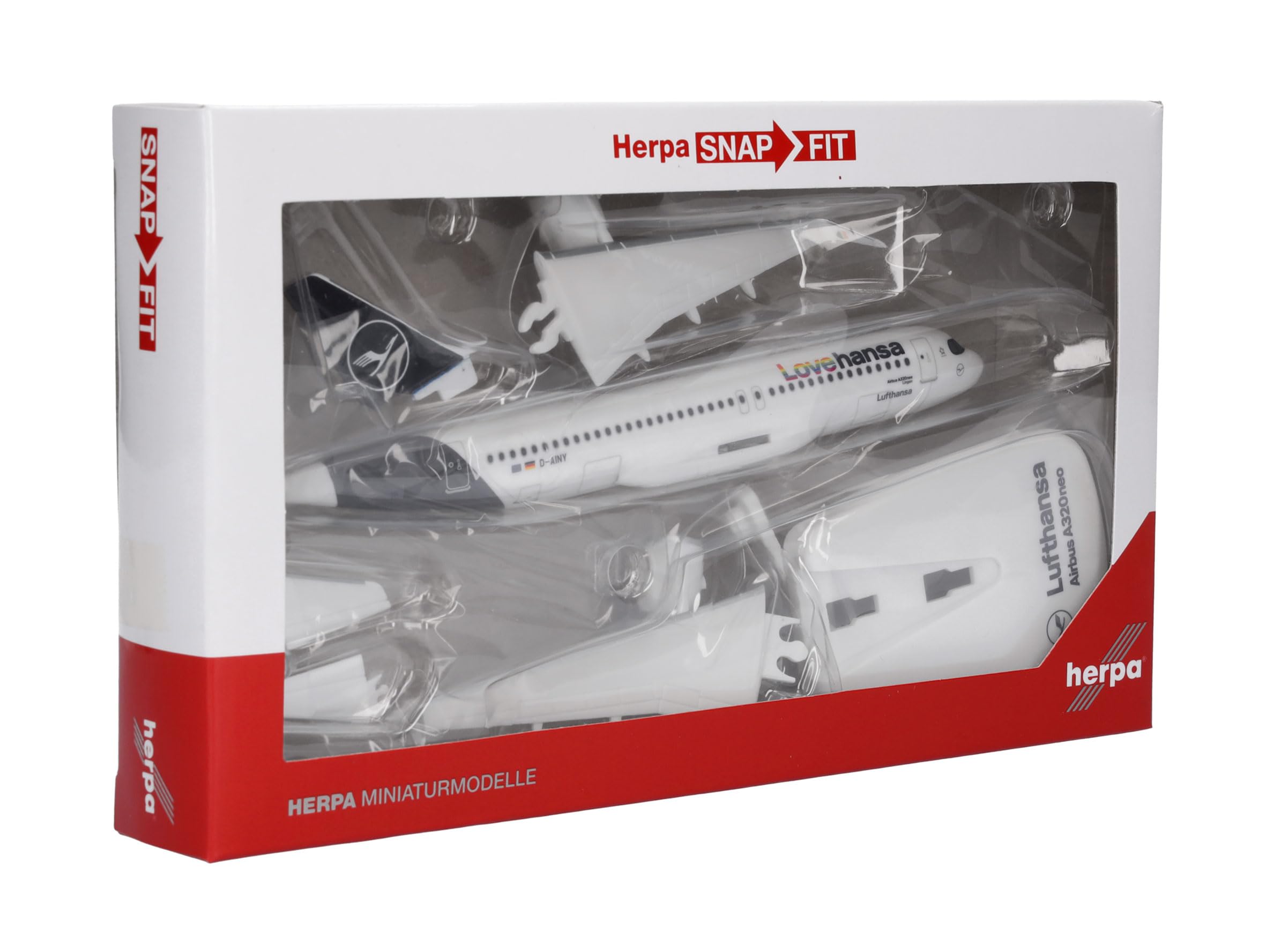 Amazon.com: Herpa Snap-Fit Model Airplane Airbus A320neo Lufthansa