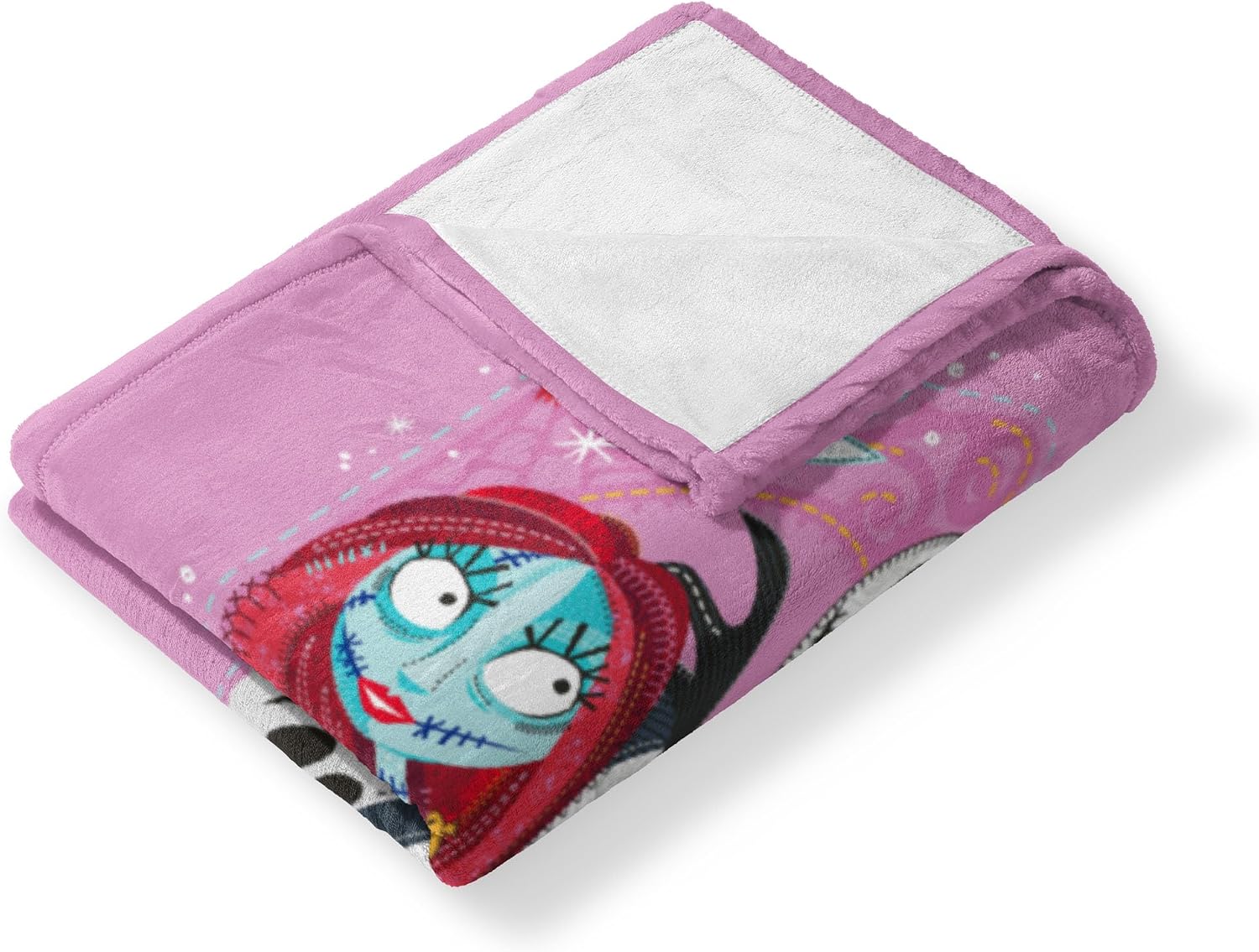 Disney Nightmare Before Christmas Nightmare Sweethearts Silk Touch Throw Blanket, Ultra-Soft, Warm, and Collectible Designs, 40x50 Inches