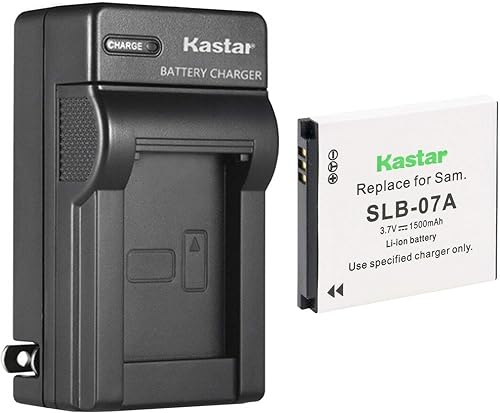 Miniatura 1 de Kastar Paquete de 1 batería SLB-07A y cargador de pared de CA de repuesto para Samsung ST Series, ST45, ST50, ST500, ST510, ST550, ST560, ST600, TL
