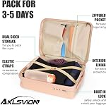 PC+ABS Durable Carry-On 18-inch Hardside Luggage with Detachable Spinner Wheels TSA Lock（Pink