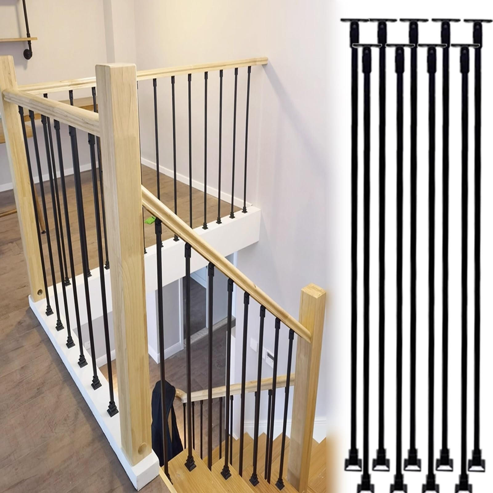 Poteau de garde-corps pour barrière de clôture et balustrade de balcon extérieur