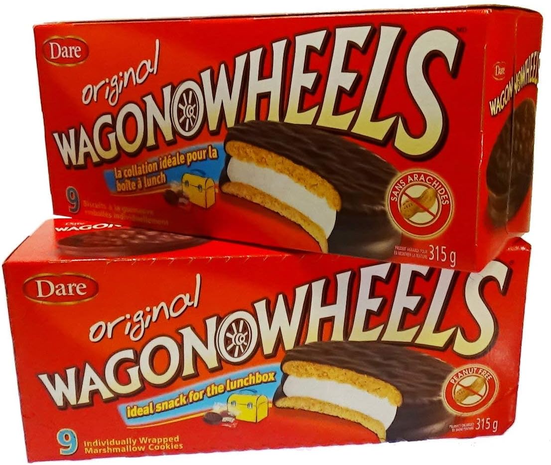 The Original Wagon Wheels - Chocolate Covered Marshmallow cookies - 9 count (2-pack)