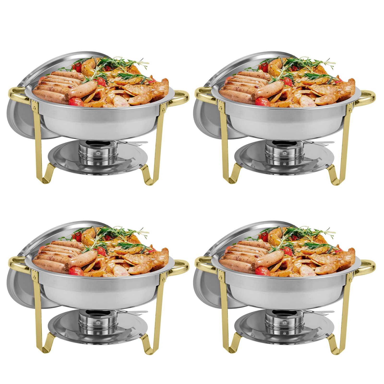 Buy Restlrious Chafing Dish Buffet Set Stainless Steel Round Chafers