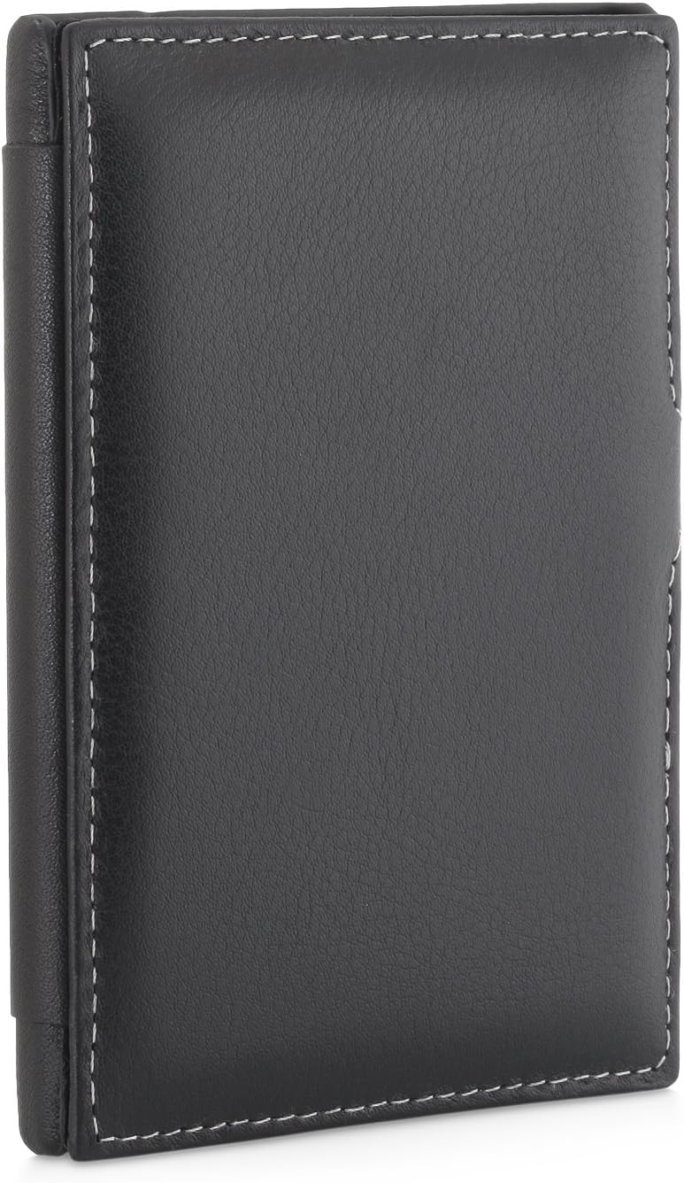 StilGut® Book Type with Clip, Genuine Leather Case for BlackBerry Passport, Black Nappa