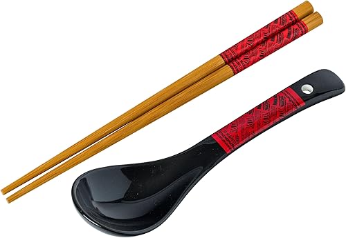 Miniatura 241 de Silver Buffalo - Cuenco con palillos para arroz, fideos o ramen, de cerámica, modelo Hogwarts Railways con escudo, de Harry Potter, apto