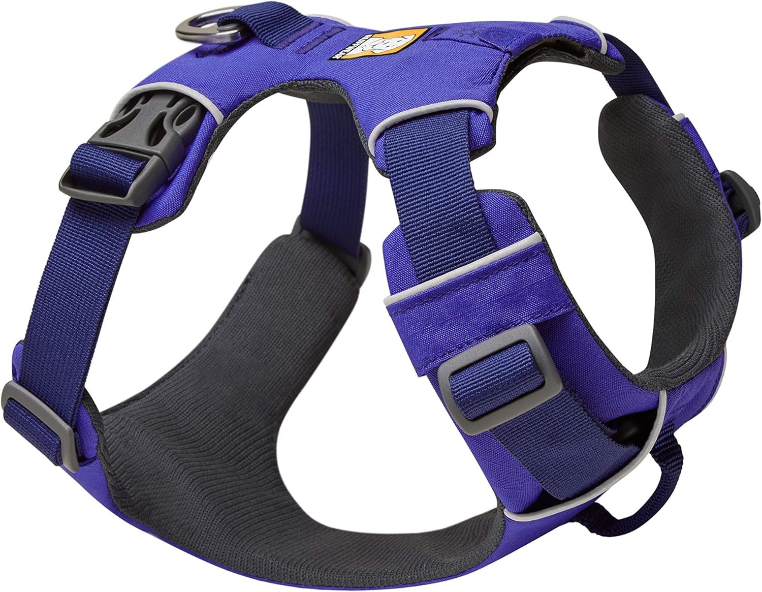 RUFFWEAR Front Range Hundegeschirr, reflektierend, gepolstert, kein Ziehen, Huckleberry Blue, Größe L/XL