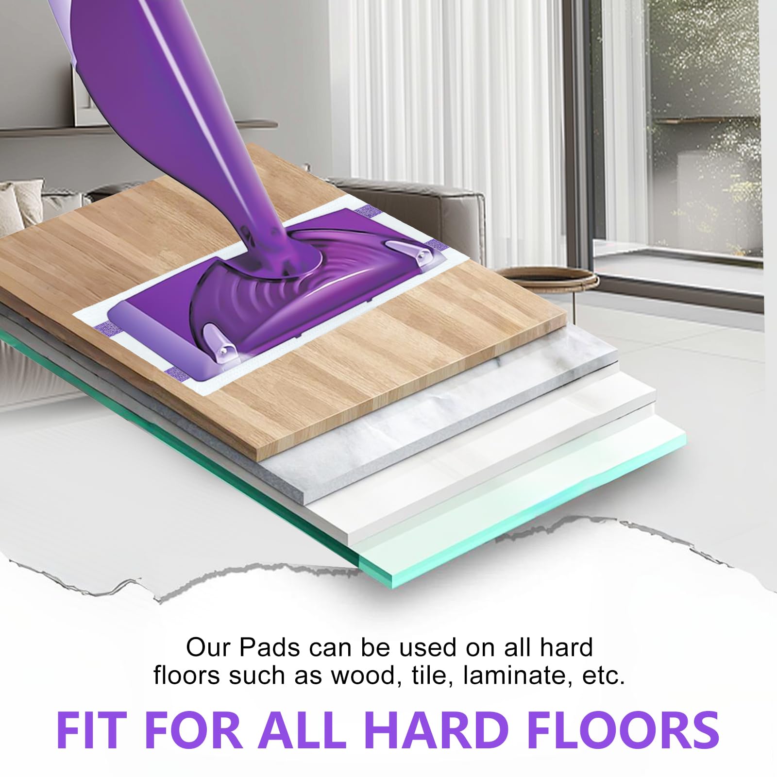 40 Pack Disposable Mop Pad Refills For Wet Jet Spray Mop Pads - View #10