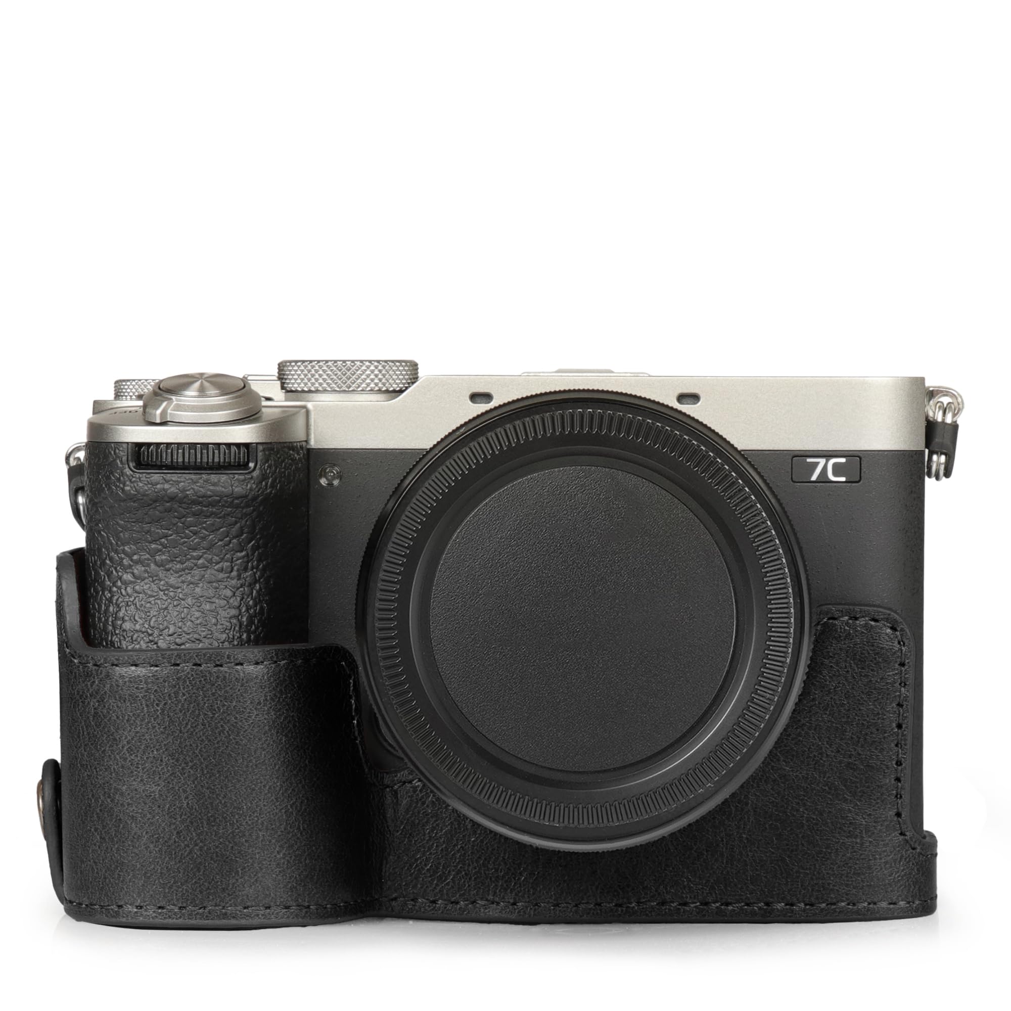 MegaGear - Etui na Aparat z Prawdziwej Skóry do Sony Alpha a7C II - czarny, etui na aparat fotograficzny