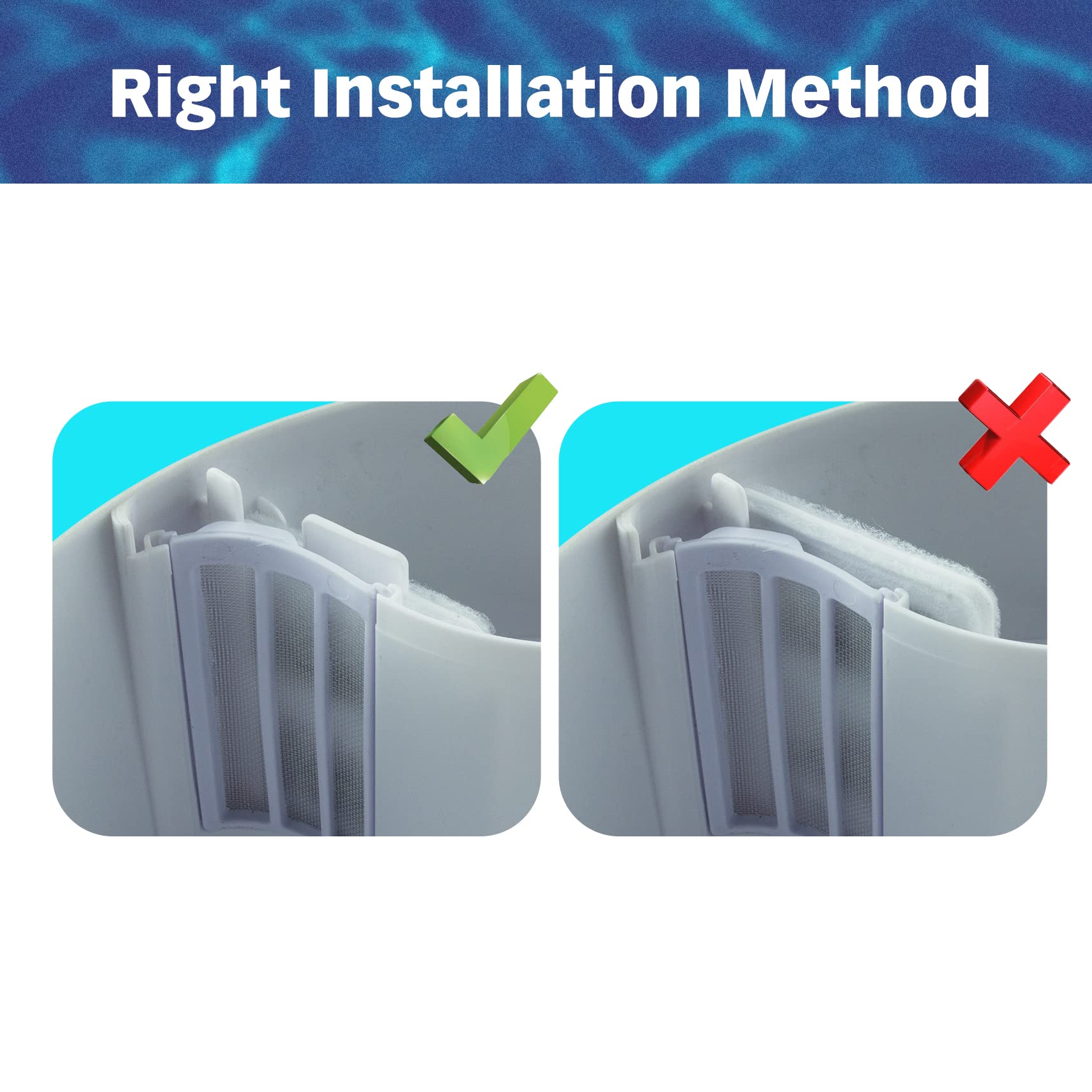 PET STANDARD Filtro de agua pequeño de repuesto compatible con fuente automática Whisker City para mascotas, paquete de 10