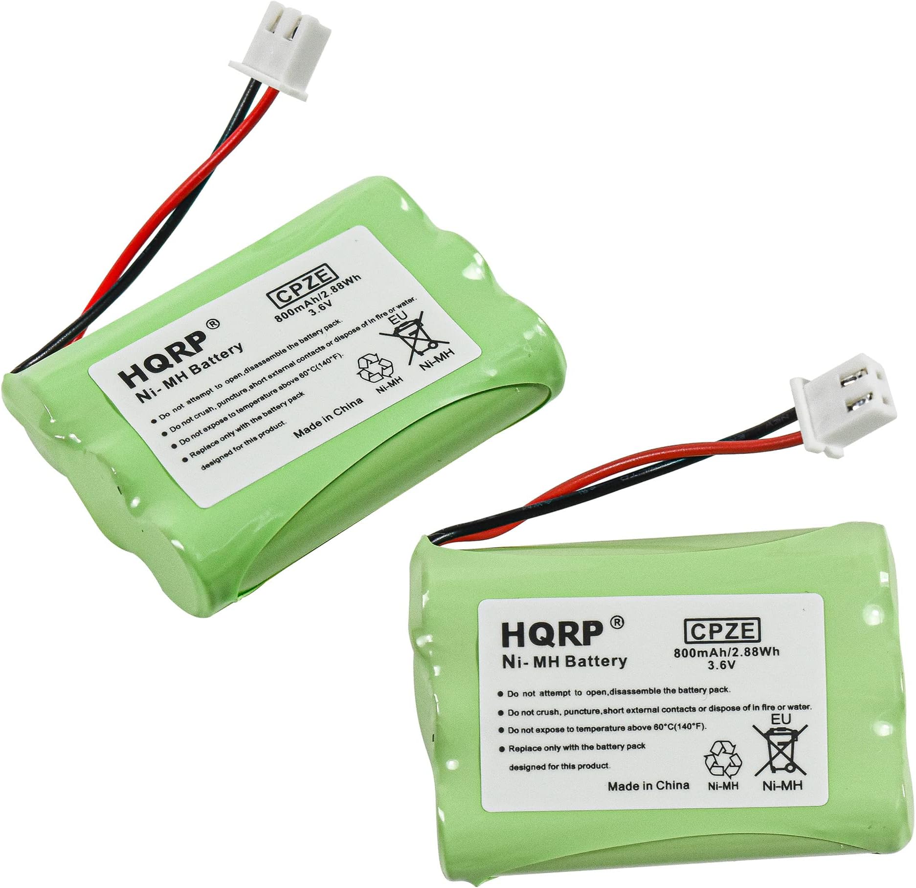 2-Pack Battery Compatible with Tri-tronics 1038100 1107000 CM-TR103 1038100-D 1038100-E 1038100-F 1038100-G Replacement Remote Controlled Dog Training Collar Receiver