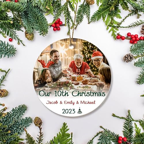 Miniatura 2 de Adorno de Navidad personalizado 2023, adorno de Navidad personalizado, adorno de mejor amigo, adornos con nombre personalizado, decoración de