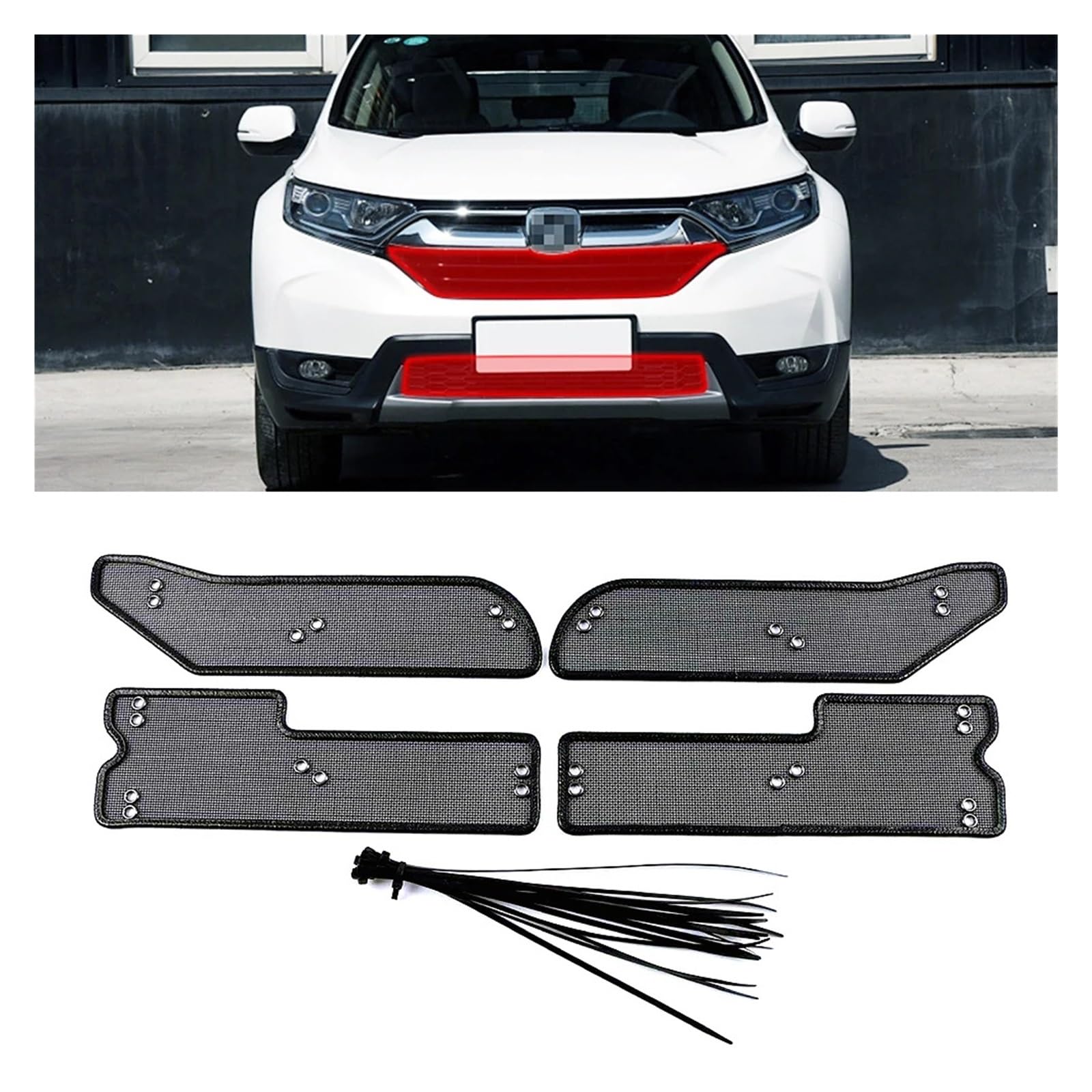 dla CR-V RW (2017-2020) – Przedni grill hybrydowy gazowy: Siatka