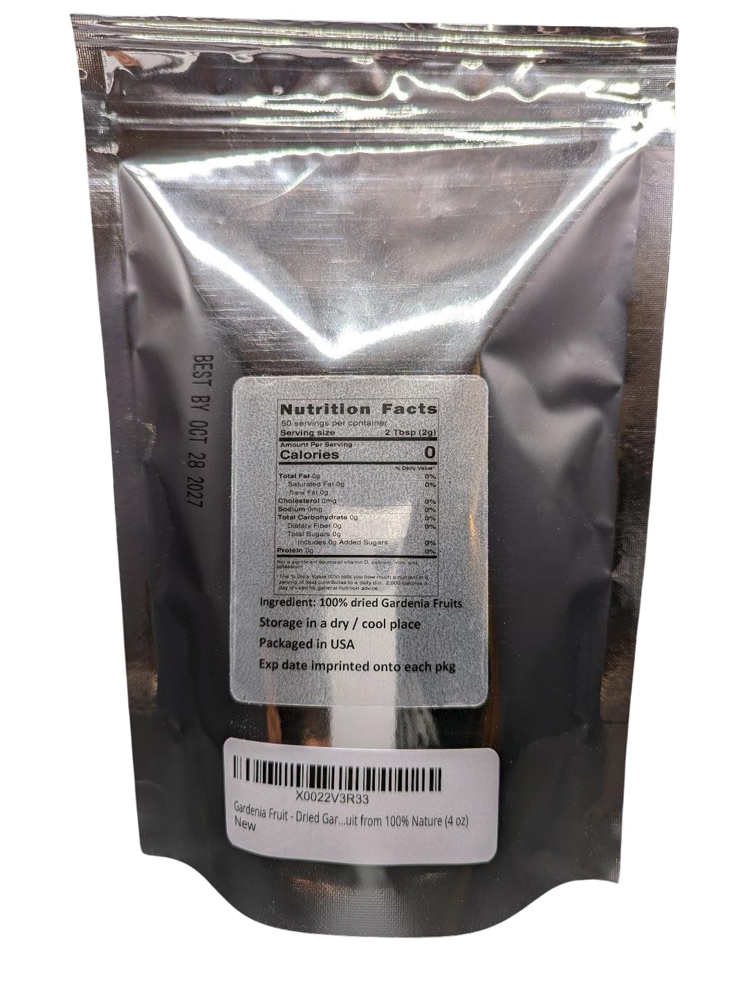 Gardenia Fruit - Dried Gardenia Fruit from 100% Nature (16 oz)