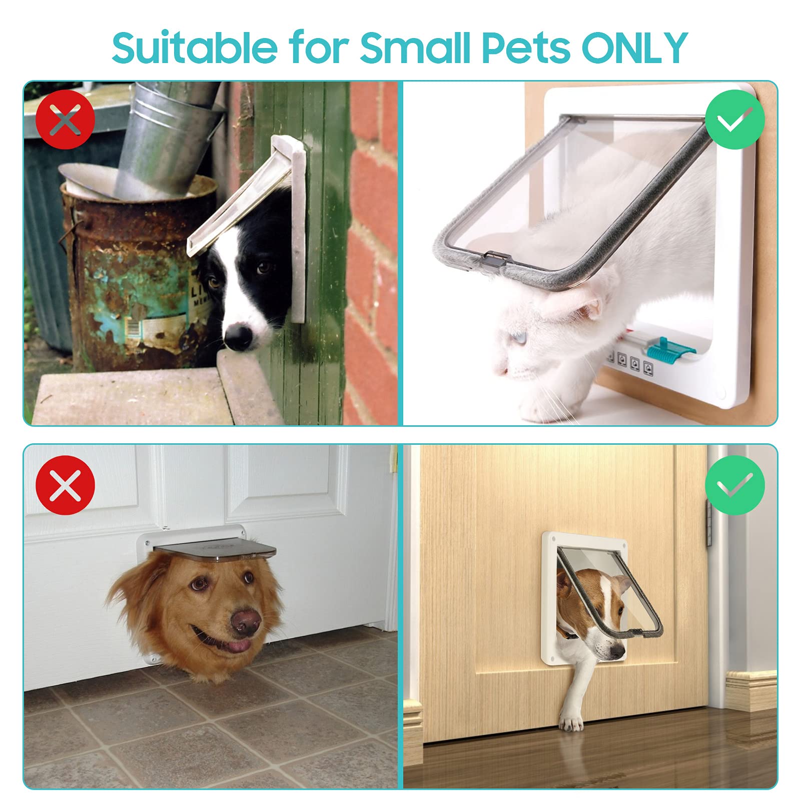 Baby Gate With Cat Door PetSafe Interior Cat Door: 2-Way Locking